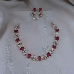 Blossom Charm Matte Finish Necklace