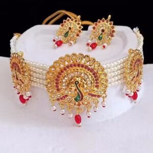Alloy Gold-plated Jewel Set RED