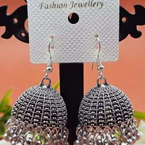 Antique Designer Oxidized Jhumka