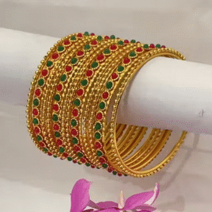 MULTTY GOLDEN BANGLES PACK OF 12